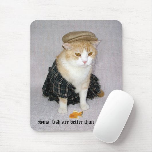 Sma Fische sind besser als nae-Fische Mousepad (Mit Mouse)