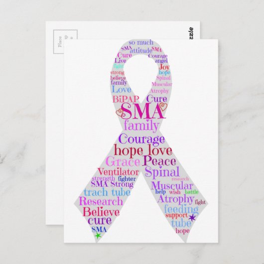 SMA-Flachbanddesign Postkarte (Vorne/Hinten)