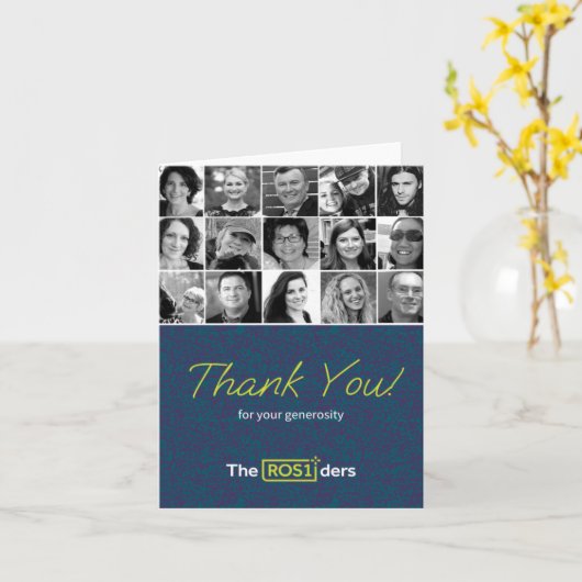 Small, 4" x 5.6" Folded Greeting Card Karte (Gelbe Blume)