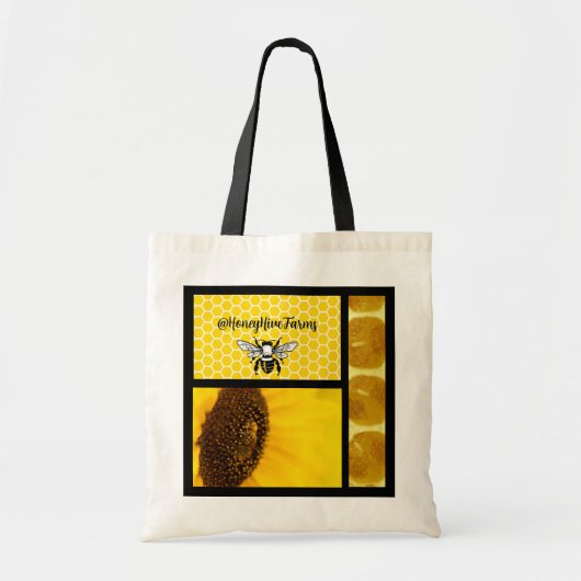 Small Apiary Hive Honey business Tote Bag Tragetasche (Vorne)