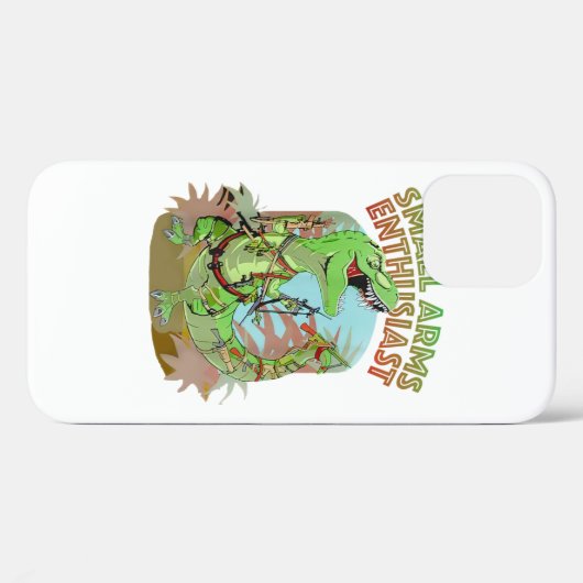 Small Arms Enthusiast Funny T-Rex Dinosaur Gun Case-Mate iPhone Hülle (Rückseite (Horizontal))