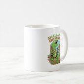 Small Arms Enthusiast Funny T-Rex Dinosaur Gun Kaffeetasse (VorderseiteRechts)