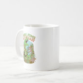 Small Arms Enthusiast Funny T-Rex Dinosaur Gun Kaffeetasse (Vorderseite Links)