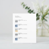 Small Art Tear Sheet Price List Template (Stehend Vorderseite)