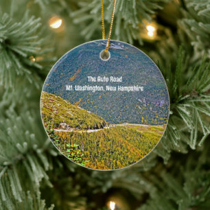 Small Auto Road Mt. Washington Keramik Ornament