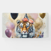 Small Birthday Tiger Banner (Horizontal)