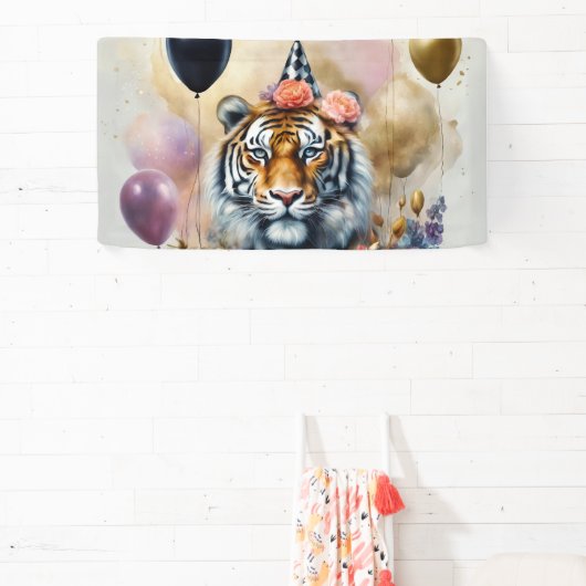 Small Birthday Tiger Banner (InSitu)