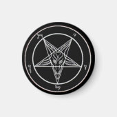 Small Black Baphomet Magnet (Vorne)