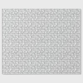 Small Black Circles Ovals White  Geschenkpapier (Flach)