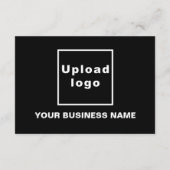 Small Black Flat Card Business New Year (Rückseite)