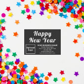 Small Black Flat Card Business New Year