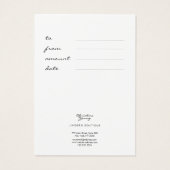 Small Black Gold Lace Boutique Gift Card (Rückseite)