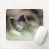 Small Black Wolf Mousepad (Mit Mouse)