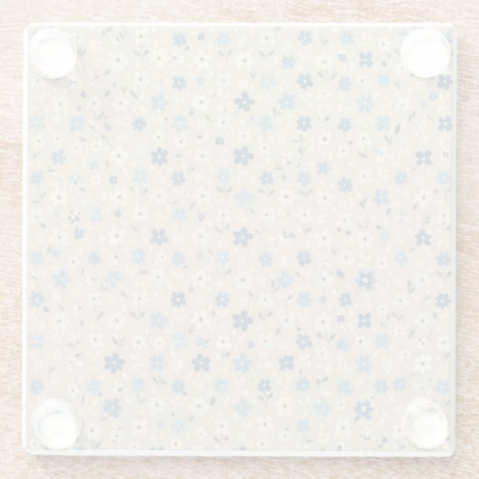 Small blue and white floral pattern glasuntersetzer (Rückseite)