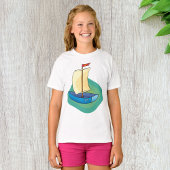 Small Blue Sail Boat T-Shirt