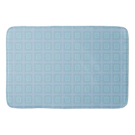 Small blue squares. badematte