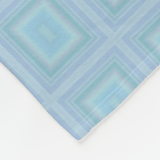 Small blue squares. fleecedecke (Ecke)