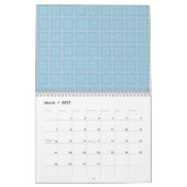Small blue squares. kalender (Mär 2027)