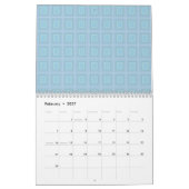 Small blue squares. kalender (Feb 2027)