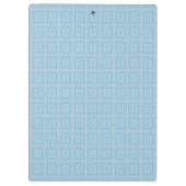Small blue squares. klemmbrett (Rückseite)