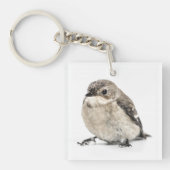 Small Brown Garden Bird Photo Schlüsselanhänger (Vorderseite)