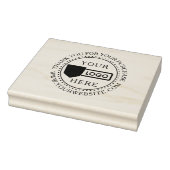 Small Business Custom Wood Art Stamp with Logo Gummistempel (Stempel)