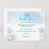 Small Business Danke Karte (Vorne/Hinten)