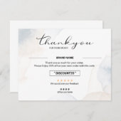 Small Business Danke Karte (Vorne/Hinten)