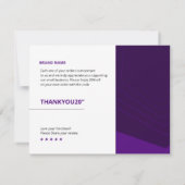 Small Business Danke Karte (Rückseite)