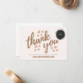 Small Business Danke Karte (Vorderseite/Rückseite Beispiel)