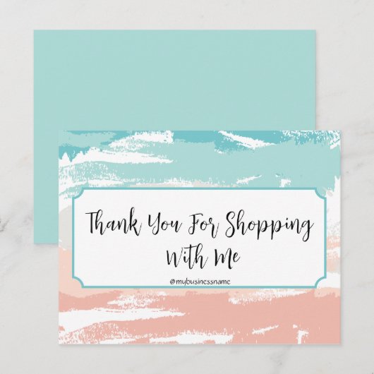 Small Business Danke Karte (Vorne/Hinten)