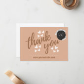 Small Business Danke Karte (Vorderseite/Rückseite Beispiel)