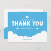 Small Business Danke Karte (Vorne/Hinten)