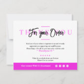 Small Business Danke Karte (Vorderseite)