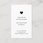 Small Business Danke Karte (Rückseite)