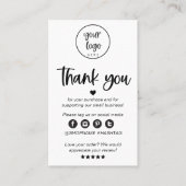 Small Business Danke Karte (Vorderseite)