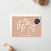 Small Business Danke Karte (Vorderseite/Rückseite Beispiel)