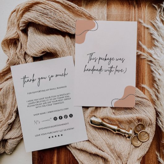 Small Business danke Kartenvorlage