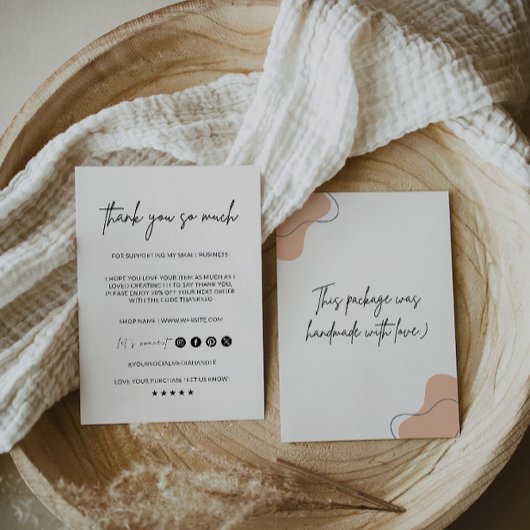 Small Business danke Kartenvorlage