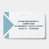 Small Business Employee ID Card Ausweis (Back)