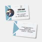 Small Business Employee ID Card Ausweis (Front & Back)
