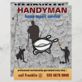 Small Business Home Repair Handyman Service Flyer (Vorne/Hinten)