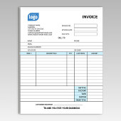 Small Business Logo Personalized Invoice Notepad Notizblock