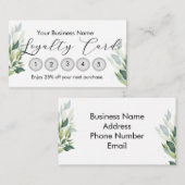 Small Business Loyalty Card Customizable Visitenkarte (Vorne/Hinten)