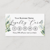 Small Business Loyalty Card Customizable  Visitenkarte (Vorderseite)