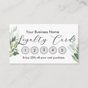 Small Business Loyalty Card Customizable Visitenkarte