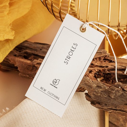 Small Business Minimalistisch Hang Tag White