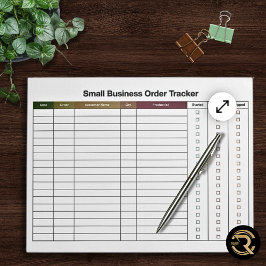 Small Business Order Tracking  Notizblock