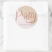 Small Business|Packaging Sticker|Boutique Runder Aufkleber (Tasche)