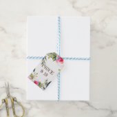 Small Business Preis schicke florale Girl-Design Geschenkanhänger (Mit Garn)